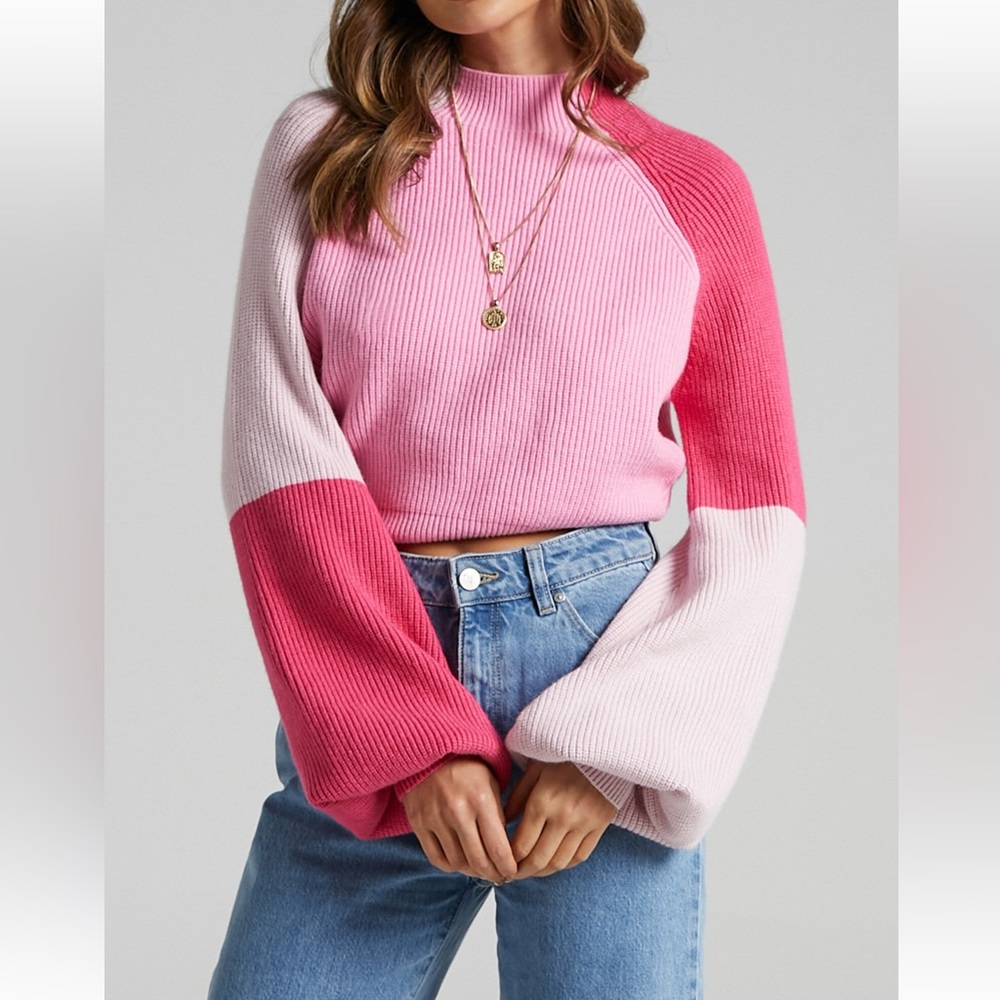 Showpo Colour Block Turtleneck - image 1